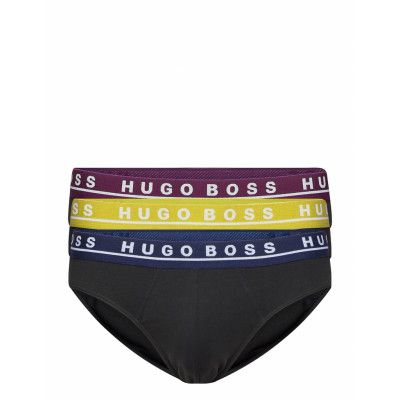 Brief 3P Co/El Kalsonger Y-front Briefs Svart BOSS