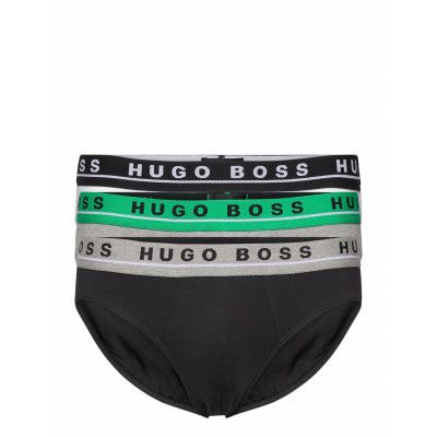 Brief 3P Co/El Kalsonger Y-front Briefs Svart BOSS