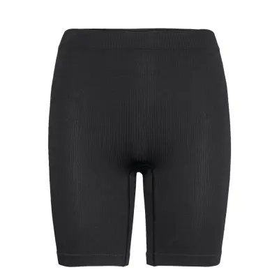Lindex Brief Seamless Rib Biker High Svart