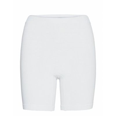 Brief Seamless Rib Biker High Cykelshorts Vit Lindex