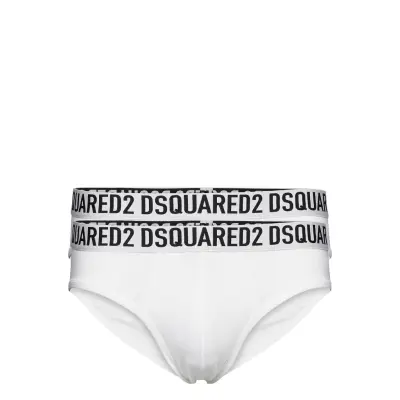 Brief Twin Pack Kalsonger Y-front Briefs Vit DSquared2