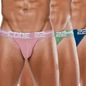 Code 22 3-pack Cotton Jockstrap