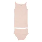 Copenhagen Colors Pointelle Heart Underwear Set - Pink - 92