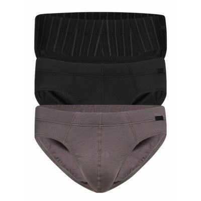 Jockey Cotton+ Brief 3-P Grå