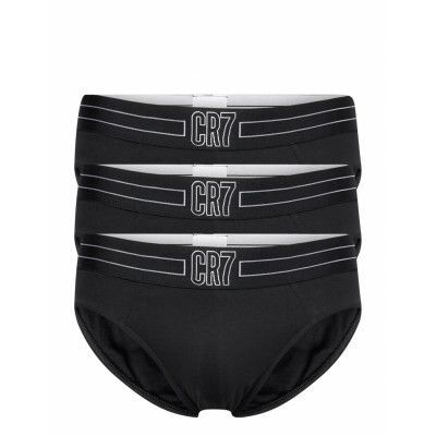 Cr7 Basic, Brief, 3-Pack Kalsonger Y-front Briefs Black CR7