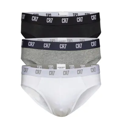 CR7 Cr7 Basic Brief Organic 3-Pak Svart