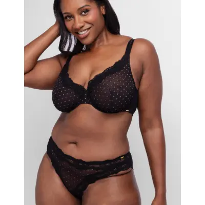 Dorina Origins-Shimmer Dot Brief - Brown - XS