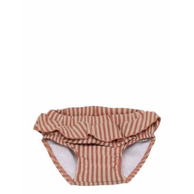 Elise Baby Swim Pants Seersucker Swimwear Nappie Briefs Orange Liewood