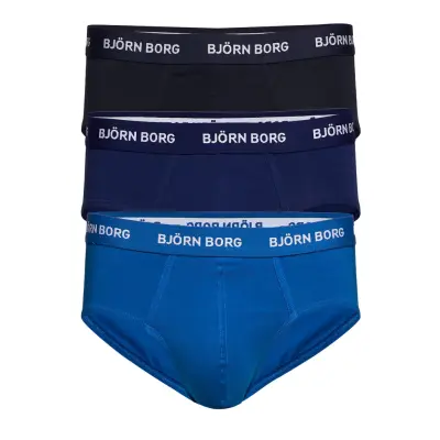 Essential Brief 3P *Villkorat Erbjudande Kalsonger Y-front Briefs Blå Björn Borg