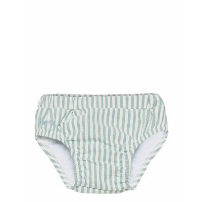 Frej Baby Swim Pants Seersucker Swimwear Nappie Briefs Blå Liewood
