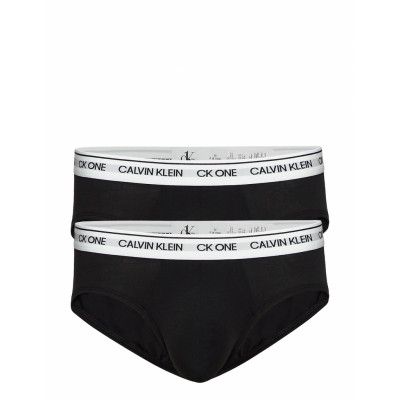 Hip Brief 2Pk Kalsonger Y-front Briefs Svart Calvin Klein