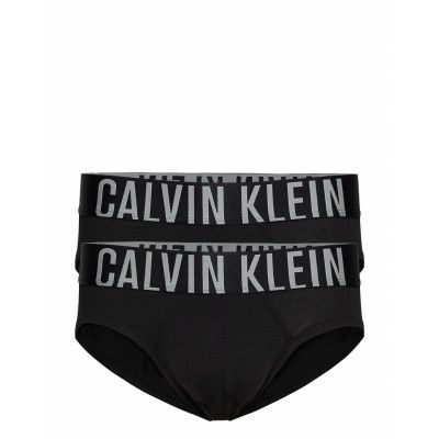 Hip Brief 2Pk Kalsonger Y-front Briefs Svart Calvin Klein