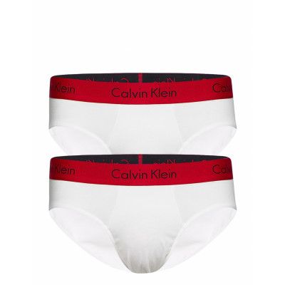 Hip Brief 2pk Kalsonger Y-front Briefs Vit Calvin Klein