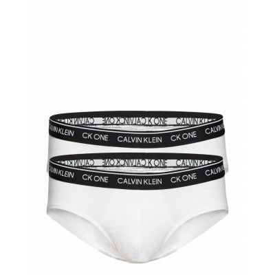 Hip Brief 2Pk Kalsonger Y-front Briefs Vit Calvin Klein