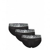 Hip Brief 3Pk Kalsonger Y-front Briefs Black Calvin Klein