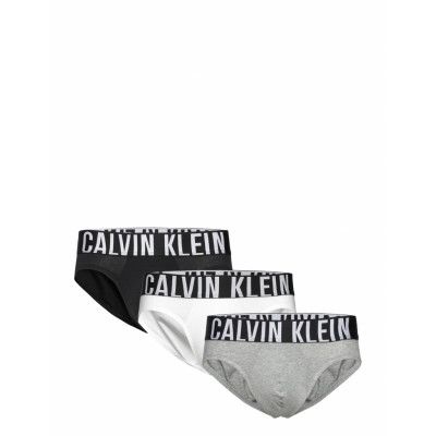 Hip Brief 3Pk Kalsonger Y-front Briefs Grå Calvin Klein