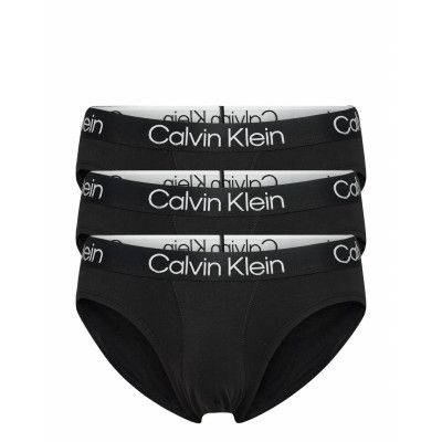 Hip Brief 3Pk Kalsonger Y-front Briefs Svart Calvin Klein