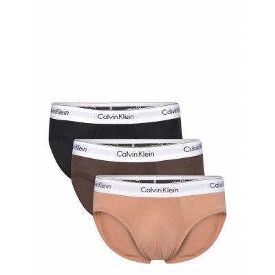 Hip Brief 3Pk Kalsonger Y-front Briefs Svart Calvin Klein
