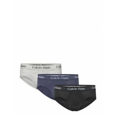 Hip Brief 3Pk Kalsonger Y-front Briefs Svart Calvin Klein