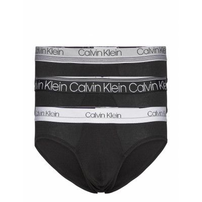 Hip Brief 3Pk Kalsonger Y-front Briefs Svart Calvin Klein