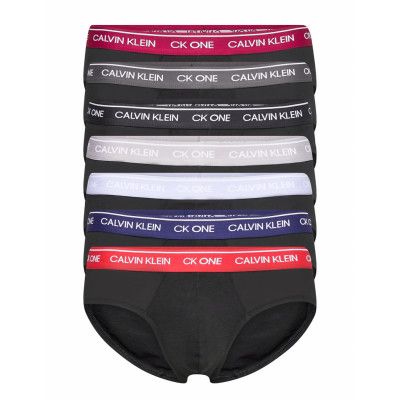 Hip Brief 7Pk Kalsonger Y-front Briefs Svart Calvin Klein