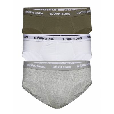Hip Brief BjÖRn Seasonal Solid Kalsonger Y-front Briefs Multi/mönstrad Björn Borg