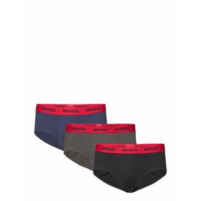 HUGO Hipbrief Tripletpack Grå