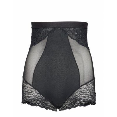 Hiwaist Brief Lingerie Shapewear Bottoms Svart Spanx
