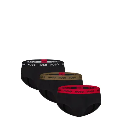 HUGO Hipbrief Tripletpack Svart