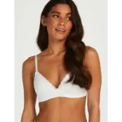 Hunkemöller Lola Non Wired Low Demi Pu - White - 80 C