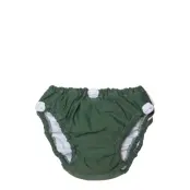 Imse Vimse Swim Diaper Drawstring S/M 6-10Kg, Olive Green Grön