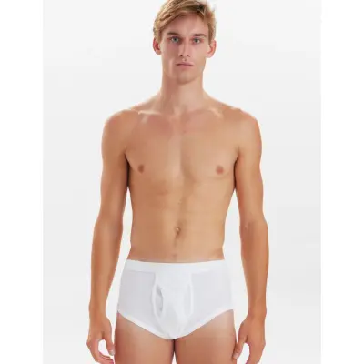 JBS Jbs Briefs With Fly Original - White - M