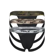 Jock Strap 3Pk Kalsonger Y-front Briefs Svart NIKE Underwear