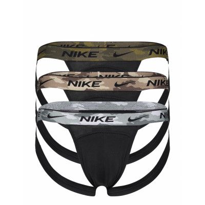 Jock Strap 3Pk Kalsonger Y-front Briefs Svart NIKE Underwear
