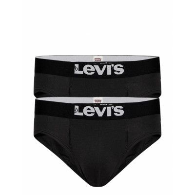 Levis Men Solid Basic Brief 2P Kalsonger Y-front Briefs Svart Levi´s