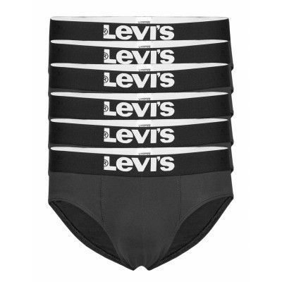 Levis Men Solid Basic Brief 6P Boxerkalsonger Svart Levi´s
