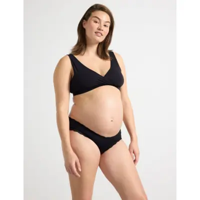 Lindex Brief 3 P Cotton Maternity Br - Pink - 52-54