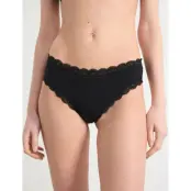 Lindex Brief 3 P Em Lace Brazilian Re - Black - M