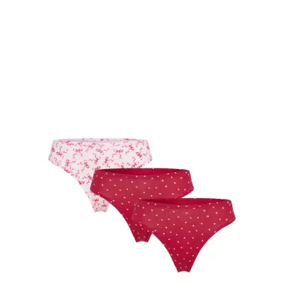 Lindex Brief Brazilian Reg Novent Wil - Red - XS