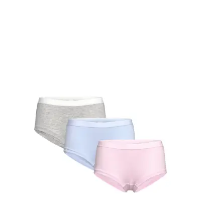 Lindex Brief Hipster 3P Solid - Pink - 128