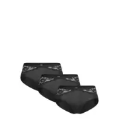 Lindex Brief Iris Regular 3 Pack - Black - XL
