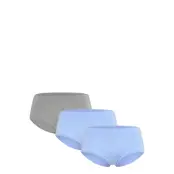 Lindex 3-Pack Seamless Trosor Med Normalhög Midja - Blue - M