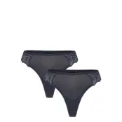 Lindex Brief Thong Reg Blenda Co W La - Navy - M