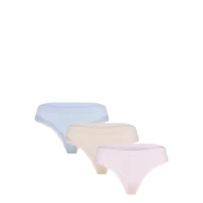 Lindex Brief Thong Wilma Seamless Rib - Beige - M