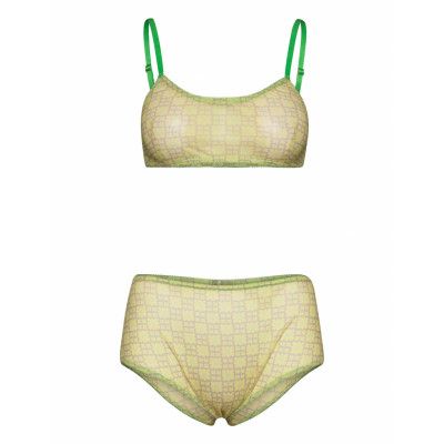 Lovisars Top & Briefs Lingerie Panties Briefs Tank Top Bras Gul Résumé