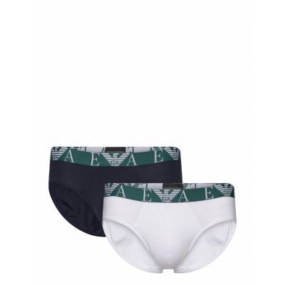 Men's Knit 2-Pack Brief *Villkorat Erbjudande Kalsonger Y-front Briefs Multi/mönstrad Emporio Armani