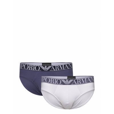 Men's Knit 2-Pack Brief *Villkorat Erbjudande Kalsonger Y-front Briefs Multi/mönstrad Emporio Armani