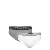Men's Knit 2-Pack Brief Kalsonger Y-front Briefs Vit Emporio Armani
