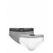 Men's Knit 2-Pack Brief Kalsonger Y-front Briefs White Emporio Armani