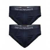 Mens Knit 2Pack Brie Kalsonger Y-front Briefs Blå Emporio Armani